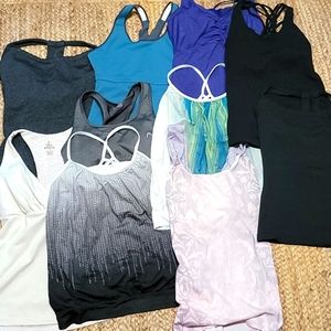 Huge lot (12) Prana tank tops and more